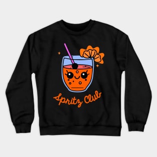 Cocktail Spritz Club Funny Bartender Retro Crewneck Sweatshirt